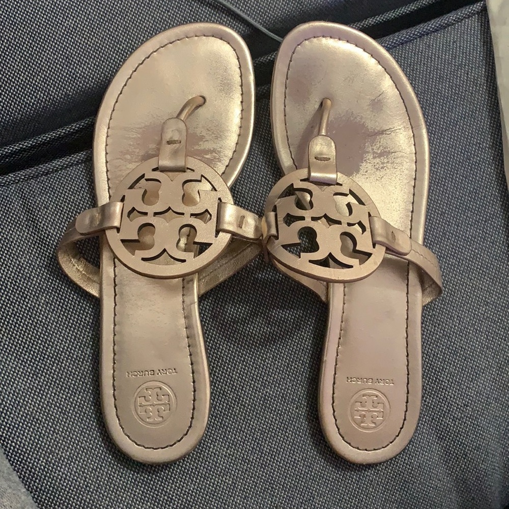 Tory Burch Miller sandal rose gold size 9
